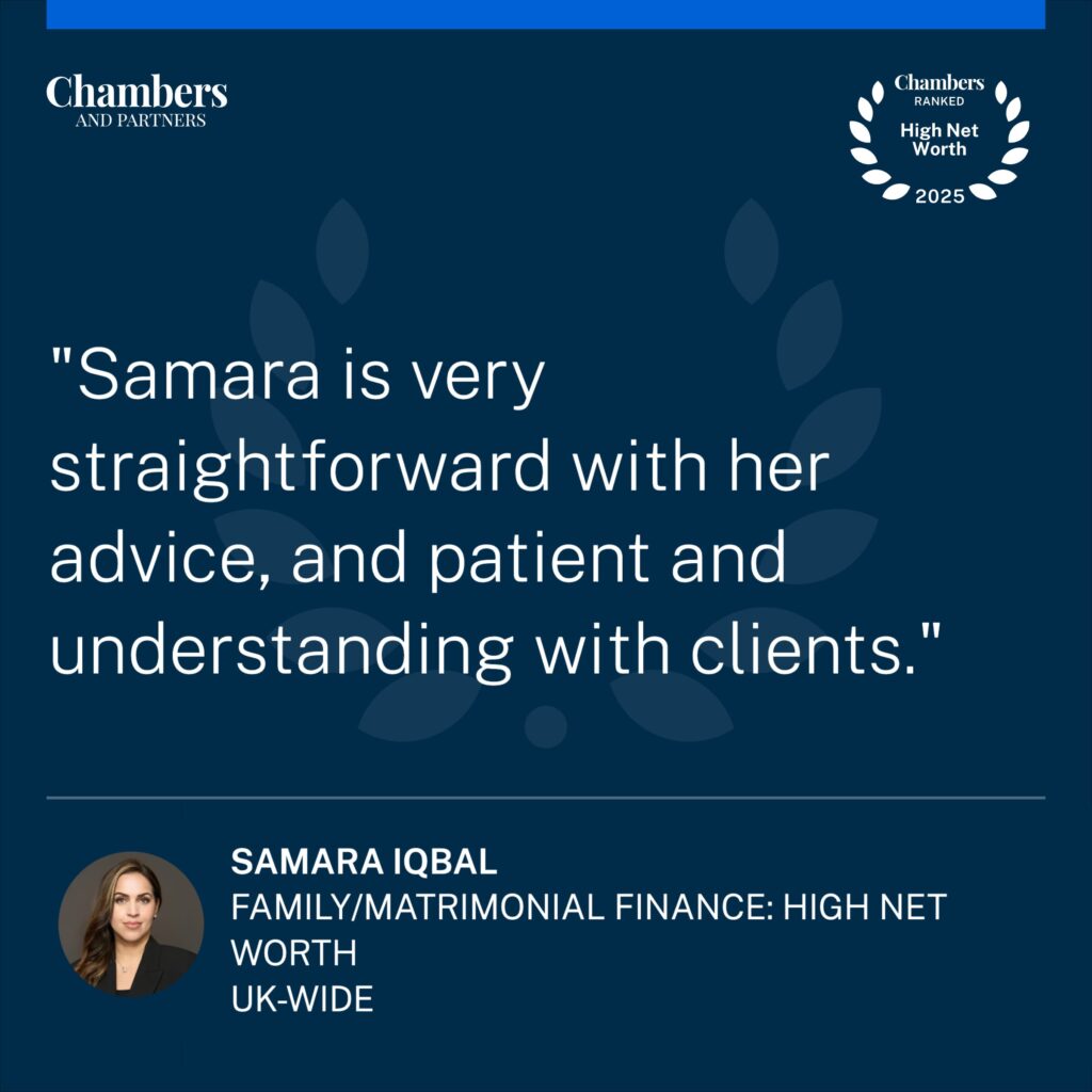 Chambers Recognised in the Chambers High Net Worth Guide 2025